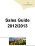 Sales Guide 2012/2013