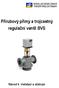 Přírubový přímý a trojcestný regulační ventil BVS