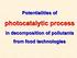photocatalytic process