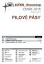 PILOVÉ PÁSY. strana PILOVÝ PÁS na dřevo 2-3 KMENOVÝ PILOVÝ PÁS na dřevo 3-4 STROJNÍ RÁMOVÝ LIST na dřevo - KATR 5 PODÉLNÉ ŘEZÁNÍ VÍCELISTÉ