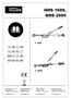 GHS 1000, GHS 2000 # 55129 # 55130 D GB F DK CZ SK NL I NOR S H HR SLO RO BG BIH. GÜDE Czech s.r.o Počernická 120 CK-360 17 Karlovy Vary