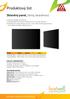 Produktový list. Skleněný panel, černý, bezrámový. úsporné topení pro vaše bydlení