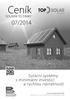 Ceník 07/2014. Solární systémy s minimální investicí a rychlou návratností SOLÁRNÍ TECHNIKY. www.topsolar.info