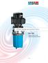 Filtrační agregát pro paralelní filtraci FNU 008. provozní tlak do 4 bar jmenovitý průtok do 8 l/min. 80.90-1c