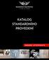 katalog standardního provedení