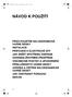 31954801CZ.fm Page 12 Tuesday, March 15, 2005 11:41 AM NÁVOD K POUŽITÍ