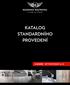 katalog standardního provedení