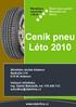 Ceník pneu Léto 2010. Středisko služeb Adamov Nádražní 374 679 04 Adamov