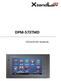 DPM-573TMD UŽIVATELSKÝ MANUÁL. Alarm Security. Multimedia. Direct Call Guard Unit. Intercom. 1 2 User Setup Estate Management 3.