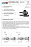 SD2E-A3. Popis konstrukce a funkce HC 4041 07/2014. 3/2 elektromagneticky ovládané vestavné šoupátkové rozváděče. Nahrazuje HC 4041 11/2013