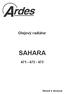 Olejový radiátor SAHARA 471-472 - 473. Návod k obsluze