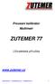 Procesní kalibrátor Multimetr ZUTEMER 77. Uživatelská příručka. www.zutemer.cz. www.zutemer.cz obchod@zutemer.cz servis@zutemer.