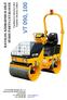 VT 090, 100 KATALOG NÁHRADNÍCH DÍLŮ SPARE PARTS CATALOGUE. Tandem vibratory rollers. Tandemové vibrační válce