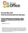 Microsoft Office 2003 Souhrnný technický dokument white paper