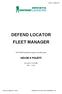 DEFEND LOCATOR FLEET MANAGER v1.8+