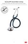 Stetoskop 3M Littmann Master Cardiology. Gratulujeme vám k zakoupení vašeho nového stetoskopu Littmann Master Cardiology.