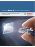 Průvodce Bosch IP síťovými video produkty. Představení IP technologie a budoucnosti průmyslové televize.