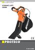 PROTECO. vysavač listí 2800W PROTECO 51.06-LV-2800