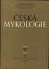 ČESKOSLOVENSKA VEDECKA SPOLEČNOST PRO MYKOLOGII