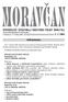 Informaãní zpravodaj Obecního úfiadu Morávka www.beskydy.cz/moravka V Morávce 17. ledna 2003 ã. 1/2003. Informace