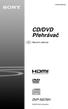 2-666-956-E1(2) CD/DVD Přehrávač. Návod k obsluze DVP-NS76H. 2006 Sony Corporation