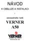 automatického kotle VERNER A50 ČSN EN ISO 9001: 2001