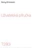 Uživatelská příručka. T280i. This is the Internet version of the User's guide. Print only for private use.