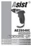 AE2S048C CORDLESS SCREWDRIVER 4,8V 7-10 11-15. CZ AKU ŠROUBOVÁK S PŘÍSLUŠENSTVÍM - Návod k použití 3-6