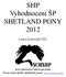 SHP Vyhodnocení ŠP SHETLAND PONY 2012