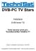Instalace. DVBViewer TE. Tento návod je určen pro: TechniSat AirStar TeleStick T1. Datum zveřejnění dokumentu: 09/2005