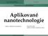 Aplikované nanotechnologie