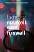 henning firewall mankell Případy komisaře Wallandera