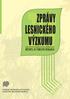 ZLV ZPRÁVY LESNICKÉHO VÝZKUMU REPORTS OF FORESTRY RESEARCH VĚDECKÝ RECENZOVANÝ ČASOPIS SCIENTIFIC REVIEWED JOURNAL