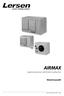 AIRMAX. teplovzdušné ohřívače vzduchu. Návod k použití. Pokyny k montáži, provozu a údržbě v 3.03.09