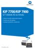 KIP 7700/KIP 7900. 5/7 stránek A0 za minutu