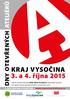 DNY OTEVŘENÝCH ATELIÉRŮ KRAJ VYSOČINA. 3. a 4. října 2015