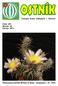 Časopis Klubu kaktusářů v Ostravě. Číslo 401. Ročník 40. Červen 2011. Pterocactus fischeri Britton & Rose - Cactaceae 1: 31, 1919.
