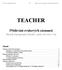 Revize dokumentu B 1/11 http://www.imega.cz/develop/teacher/ TEACHER. Přidávání zvukových záznamů. Návody k programu Teacher, platí od verze 1.