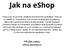 Jak na eshop. Příručka z webu eshop.estranky.cz