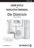 CENÍK KOTLŮ TEPELNÝCH ČERPADEL. De Dietrich PLATNÝ OD 1. KVĚTNA 2015. Eco-conception by. << www.dedietrich.cz >>