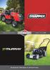 katalog zahradní techniky Snapper / Murray 2016 MADE BY BRIGGS & STRATTON