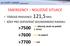 »7500 »7600»7700 EMERGENCY NOUZOVÉ SITUACE. TÍSŇOVÁ FREKVENCE: 121,5 MHz KÓDY PRO ODPOVÍDAČ SEKUNDÁRNÍHO RADARU: - Nezákonný zásah na palubě (- únos)