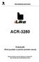 Uživatelská příručka ACR-3280. Radiobudík (Před použitím si pečlivě přečtěte návod)