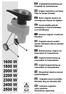1600 W 1800 W 2000 W 2200 W 2300 W 2400 W 2500 W. Originalbetriebsanleitung und Ersatzteile für Gartenhäcksler