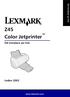 Od instalace po tisk. Z45 Color Jetprinter. Od instalace po tisk. Leden 2002. www.lexmark.com