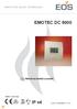 EMOTEC DC 9000. IP x4 D. Návod na montáž a použití. Made in Germany. Druck Nr. 29344198cz / -31.12