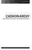 manuál CADKON-KROVY CADKON-KROVY kreslení dřevěných konstrukcí pro Autodesk Architectural Desktop
