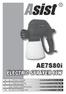 AE7S80i ELECTRIC SPRAYER 80W 9-14 15-20. CZ EL. STŘÍKACÍ PISTOLE - Návod k použití 3-8. H ELEKTROMOS SZÓRÓPISZTOLY - Kezelési utasítas