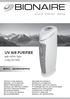 UV AIR PURIFIER. pure indoor living. with HEPA-Type Long Life Filter MODEL: BAP001X/IAP001X