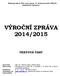 VÝROČNÍ ZPRÁVA 2014/2015